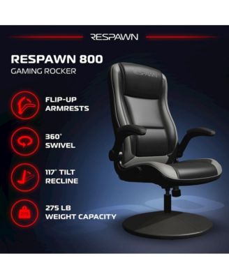 1 Pc Fabric & Metal Gaming Chair Floor Style 360 Swivel Rocker High Back Ergonomic Design Bedroom or Game Room