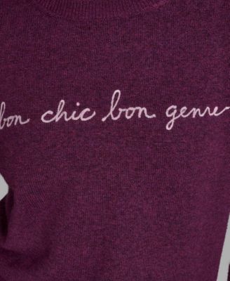 Women's Bon Chic Genre Long Sleeve Sweater