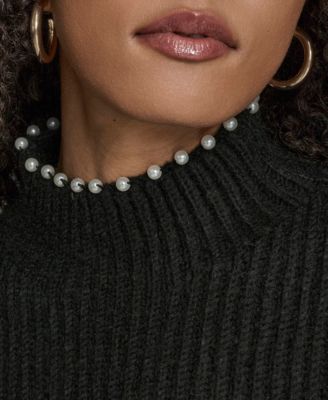 Women's Long Sleeve Mock Neck Sweater