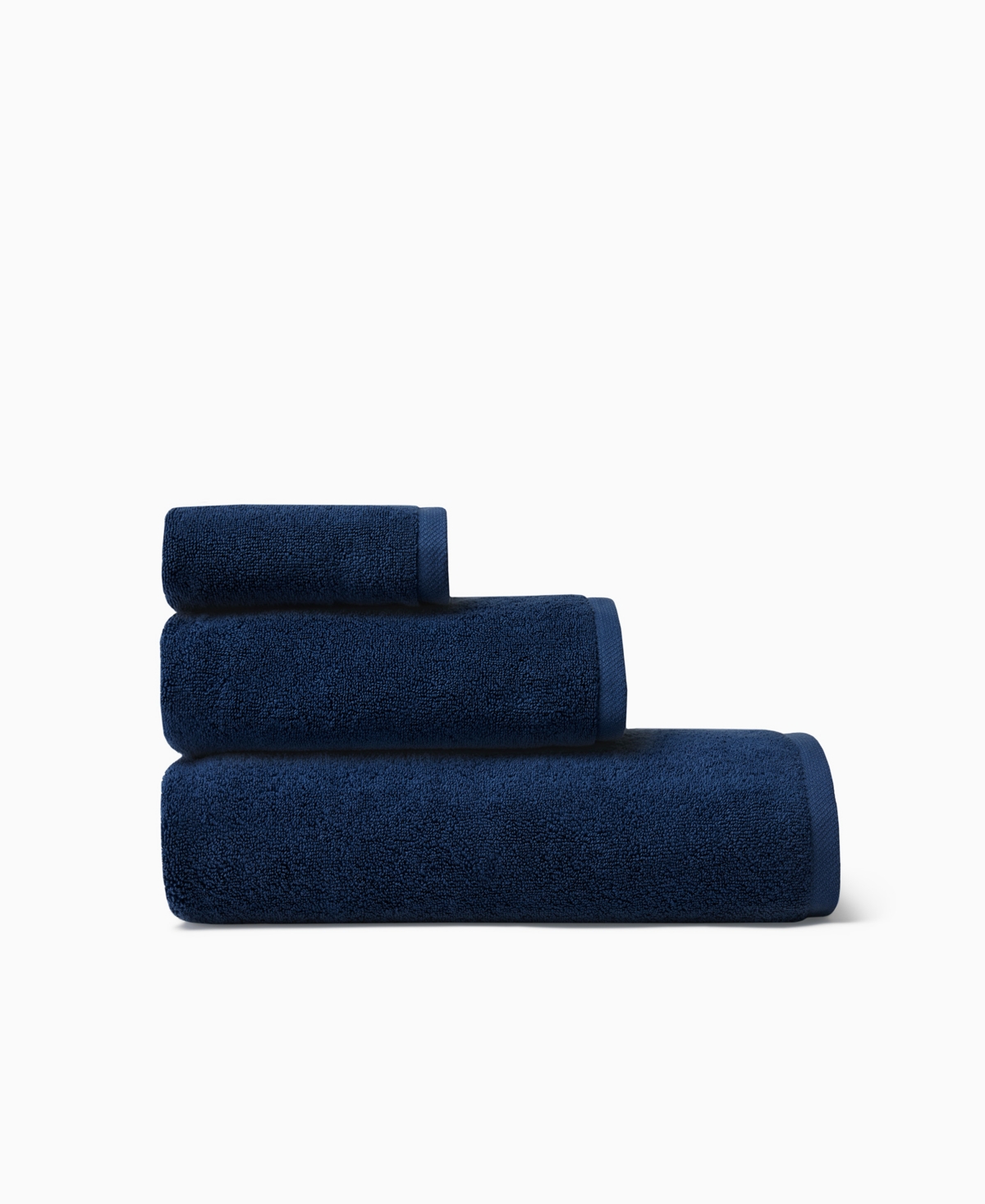 Sferra Cielo 100% Cotton Hand Towel, 20" X 30" In Black