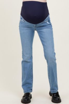 Maternity Medium Mid Rise Straight Jeans