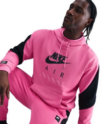 Men's Air Fleece Roomy-Fit Logo-Print Hoodie