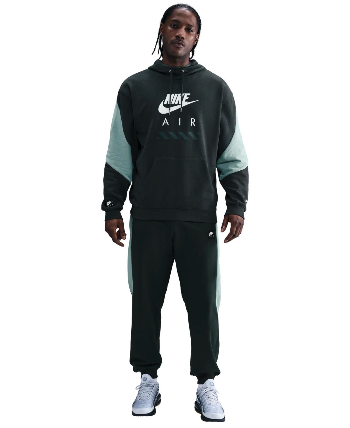 Мужская вместительная толстовка из воздушного флиса с принтом логотипа