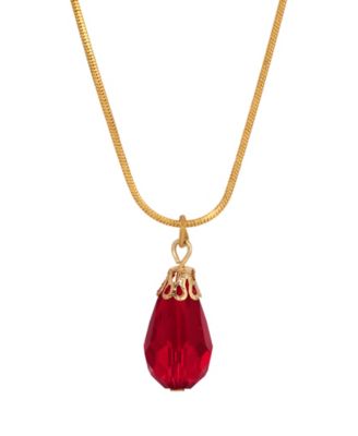 Silver Tone Teardrop Bead Necklace