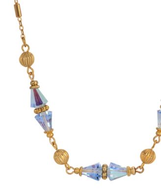 Gold Tone Bead Collar Necklace