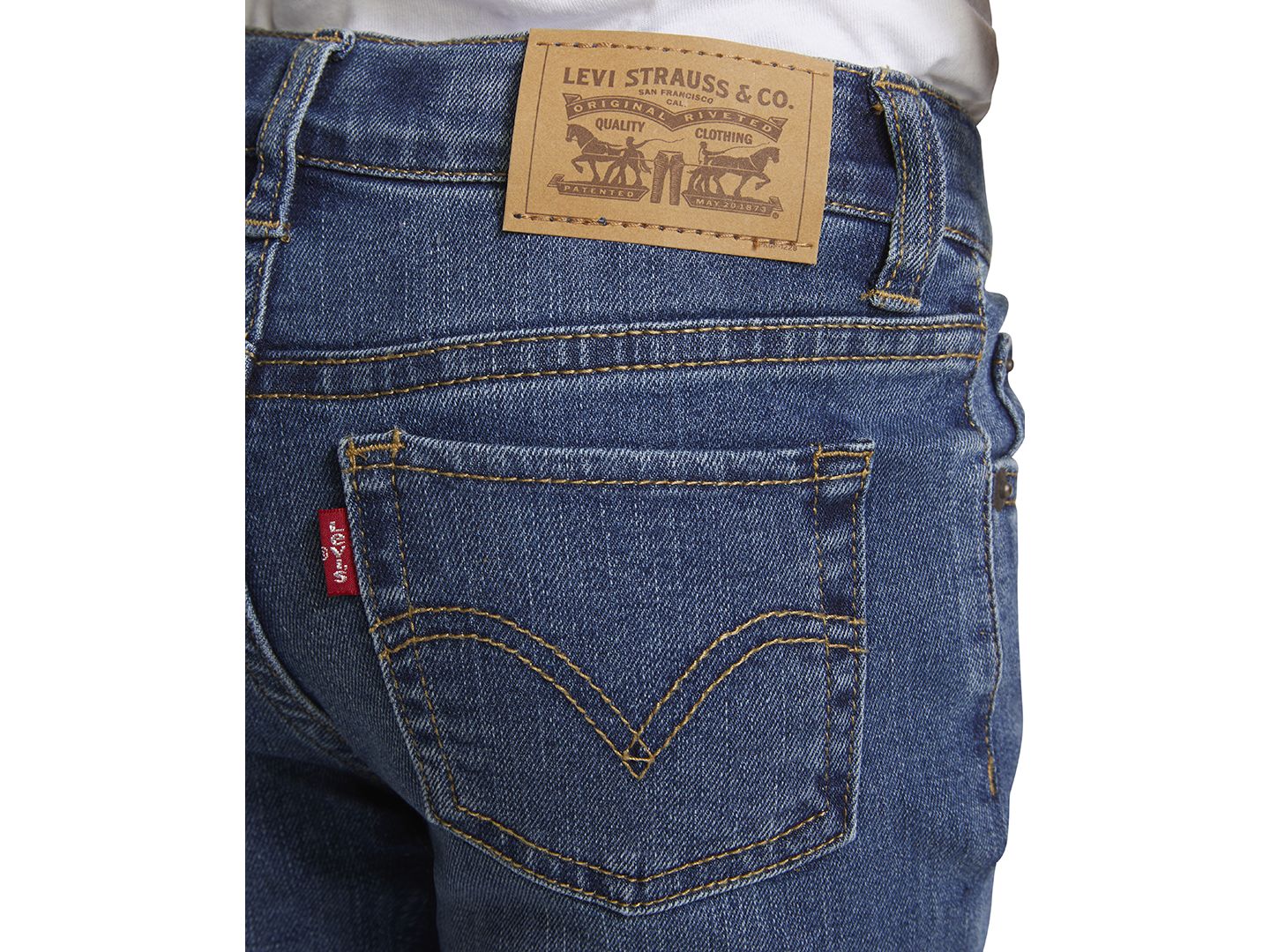 Джинсы Levi's Classic Bootcut Jeans для девочек, цвет: Синий — фото 9