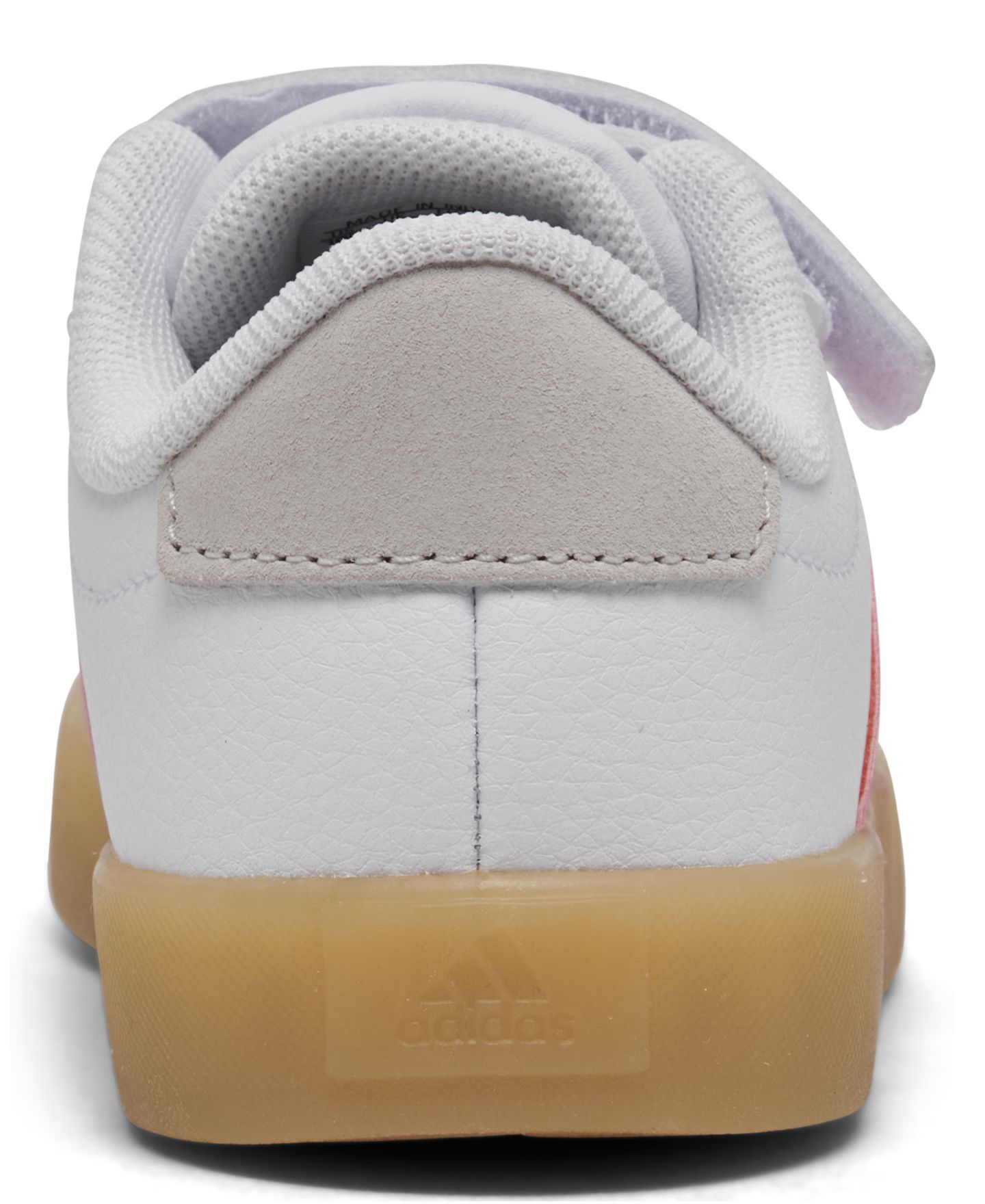 Детские кроссовки adidas VL Court 3.0 для девочек, Finish Line, цвет: Белый / Розовый — фото 4