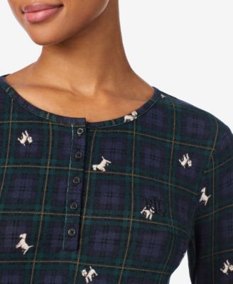 Women's Long Sleeves Henley Jogger Pajama Set