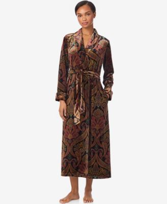 Women's Long Sleeves Shawl Collar Robe