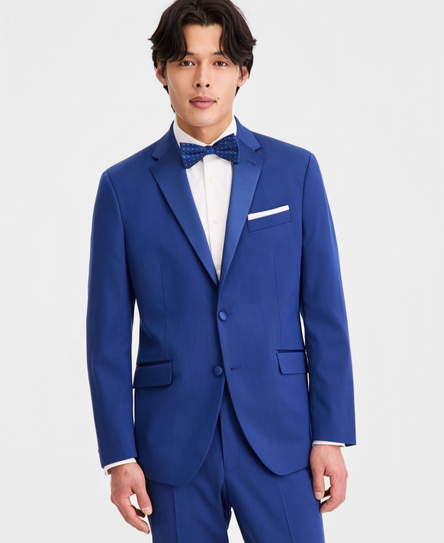 Men's Slim-Fit Satin 2-Piece Tuxedo
