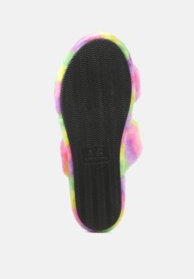 Womens Fur Slip On s Flat