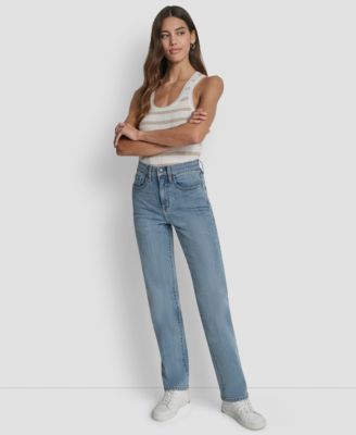 Women's Classic High Rise Straight Leg Jeans