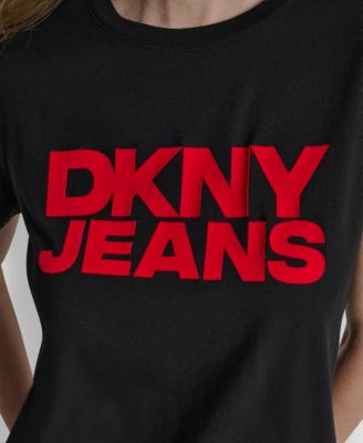 Women's Flocked Logo Crewneck T-Shirt