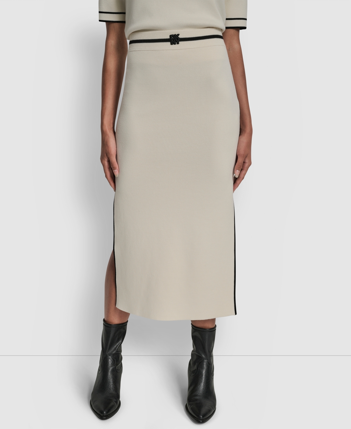 Dkny Jeans Women's Color Block Maxi Skirt In Neutral