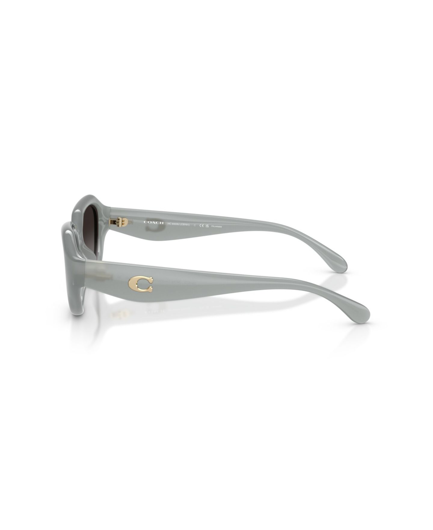 Женские солнцезащитные очки Coach Polarized, CBY77 HC8433U, цвет: Milky Eucalyptus — фото 3