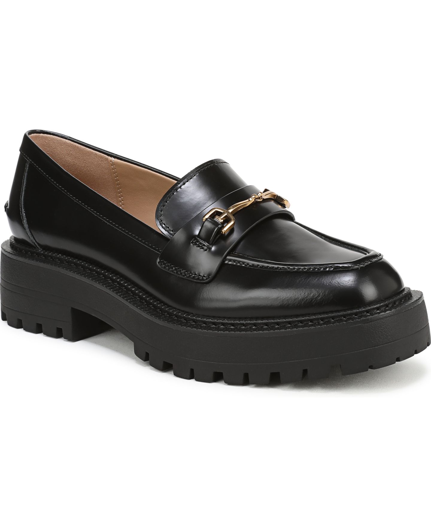 Женские туфли Sam Edelman Lea Platform, цвет: Чёрный кожаный — фото 1