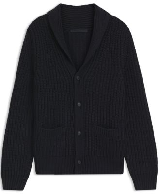Men's BECKHAM x BOSS Wool Cashmere Relaxed-Fit Cardigan