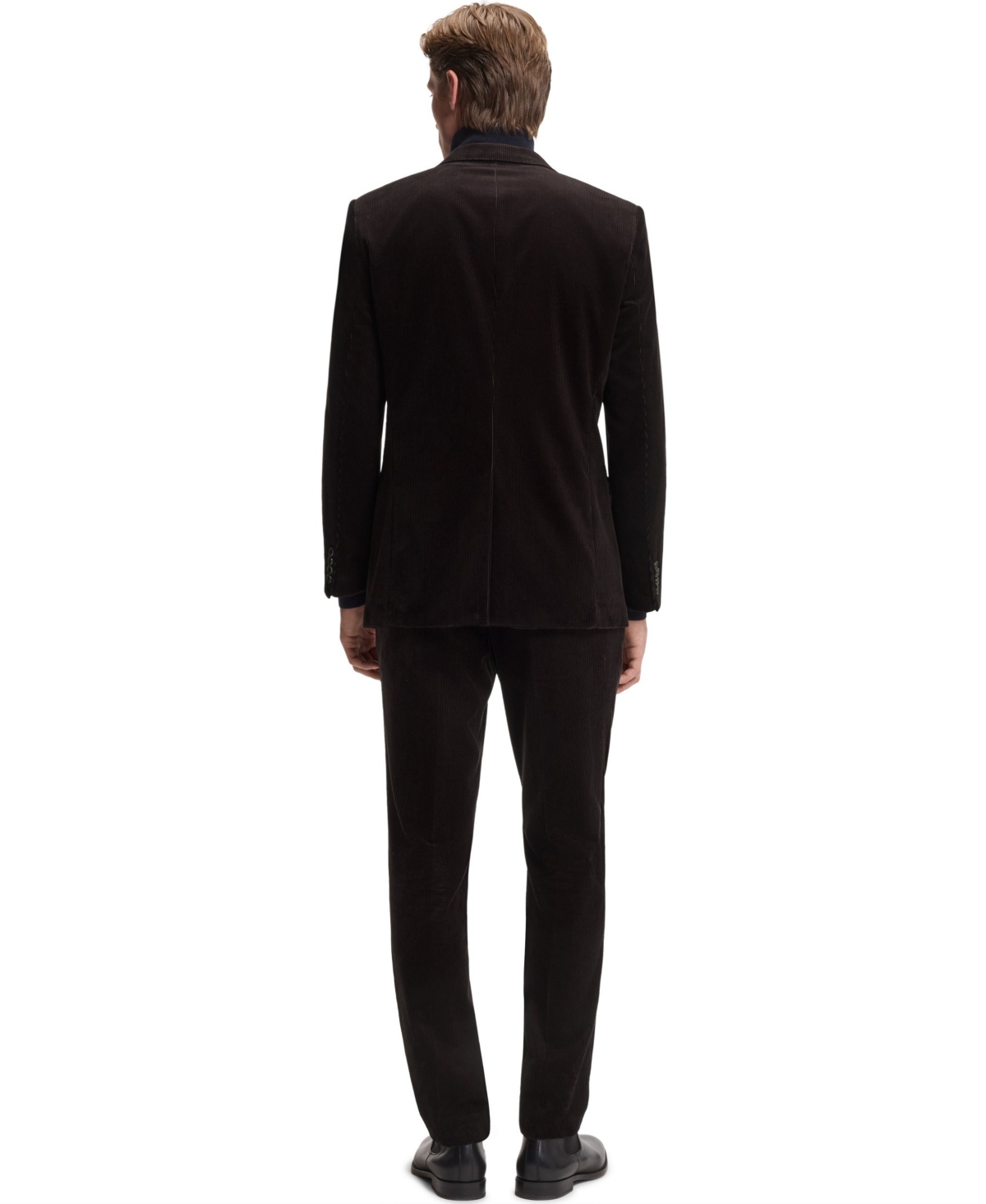 Hugo Boss Boss By  Men's Beckham X Boss Striped Cotton Pleat-front Pants In Black