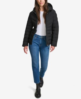 Women's Long Sleeve Hooded Puffer Jacket