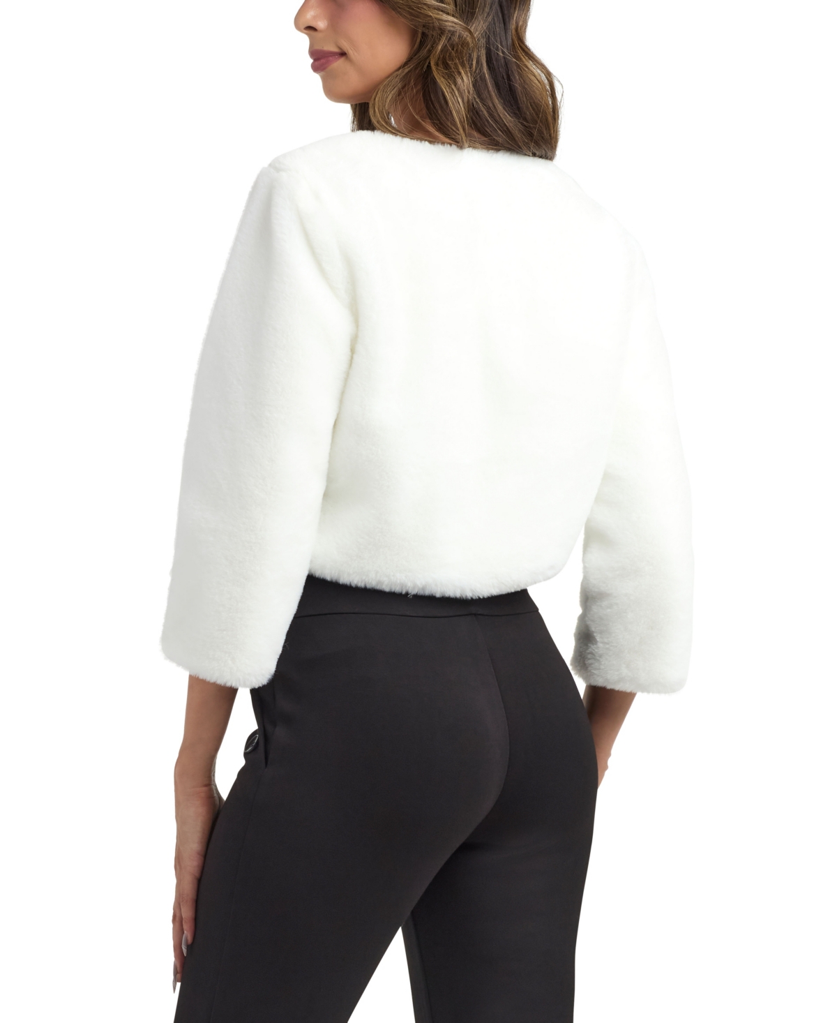 Bcx Women's 3/4-sleeve Shrug Sweater In White