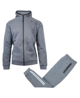 Galaxy By Harvic - Men's 2-Piece Full-Zip Hoodie and Jogger Sweatpants Set