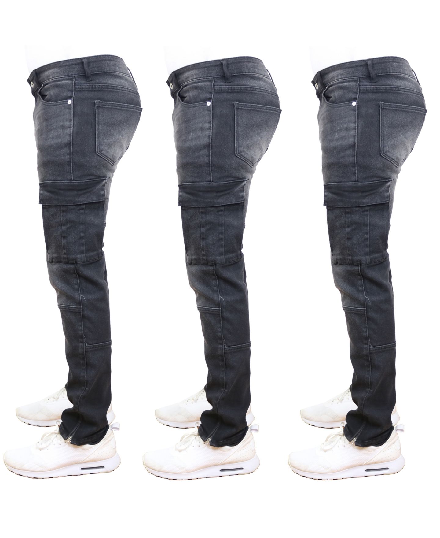 Мужские джинсы Blue Ice 3-Pack Stretch Cargo Pocket, цвет: Чёрный — фото 3