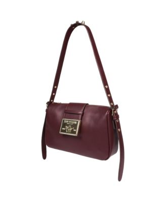 East West Shoulder Bag with Belt Buckle Tab