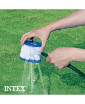 Metal Frame Outdoor Pool Set with Cover & Type H Filter Cartridge (6 pack)