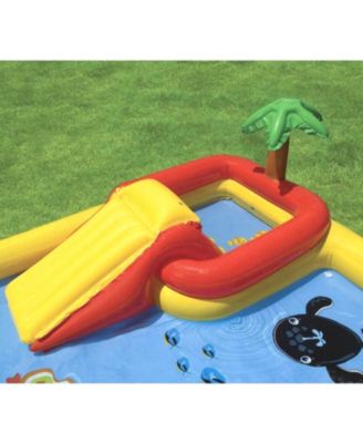 100"x77" Inflatable Ocean Play Center Backyard Toddler Kiddie Pool & Games