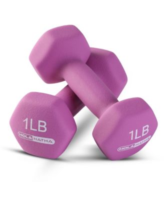 1, 2 and 3 lb Neoprene Dumbbell Strength Training Weight Set with Rack