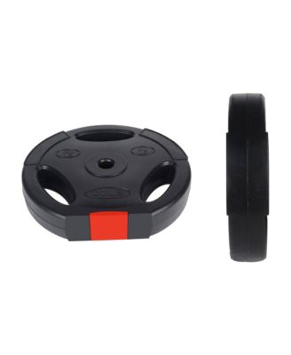 Standard 20 Pound Coded Olympic Weight Plate, Black (Set of 2)