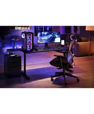 1063 Gaming Desk - 63in Computer Desk With Mouse Pad - Black