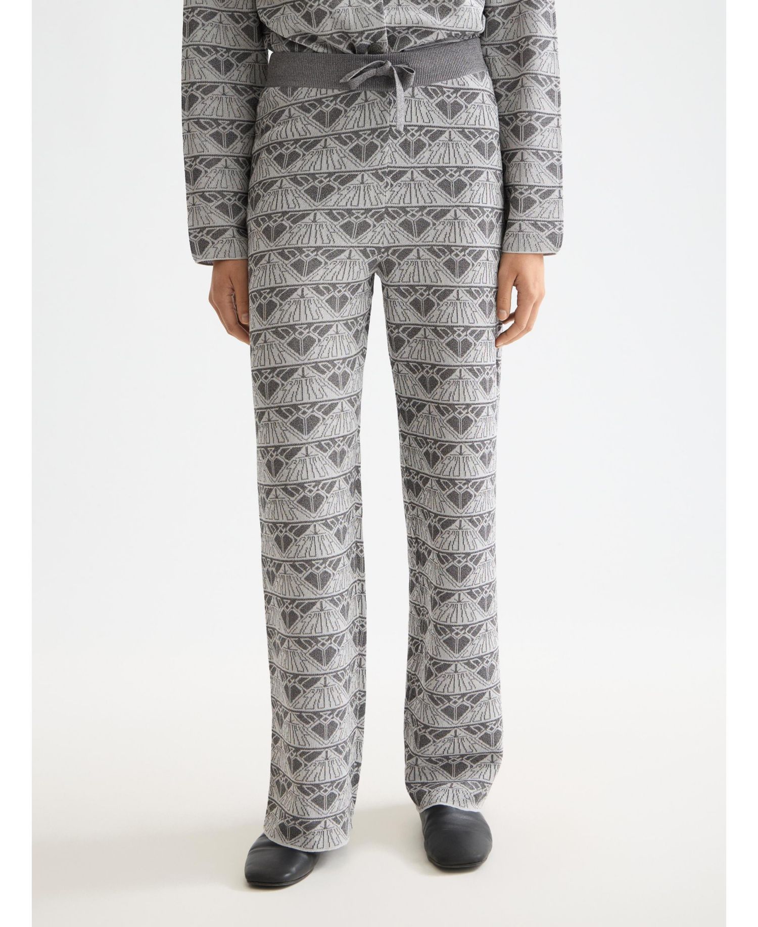 Women's Monogram Jacquard Knitted Trouser