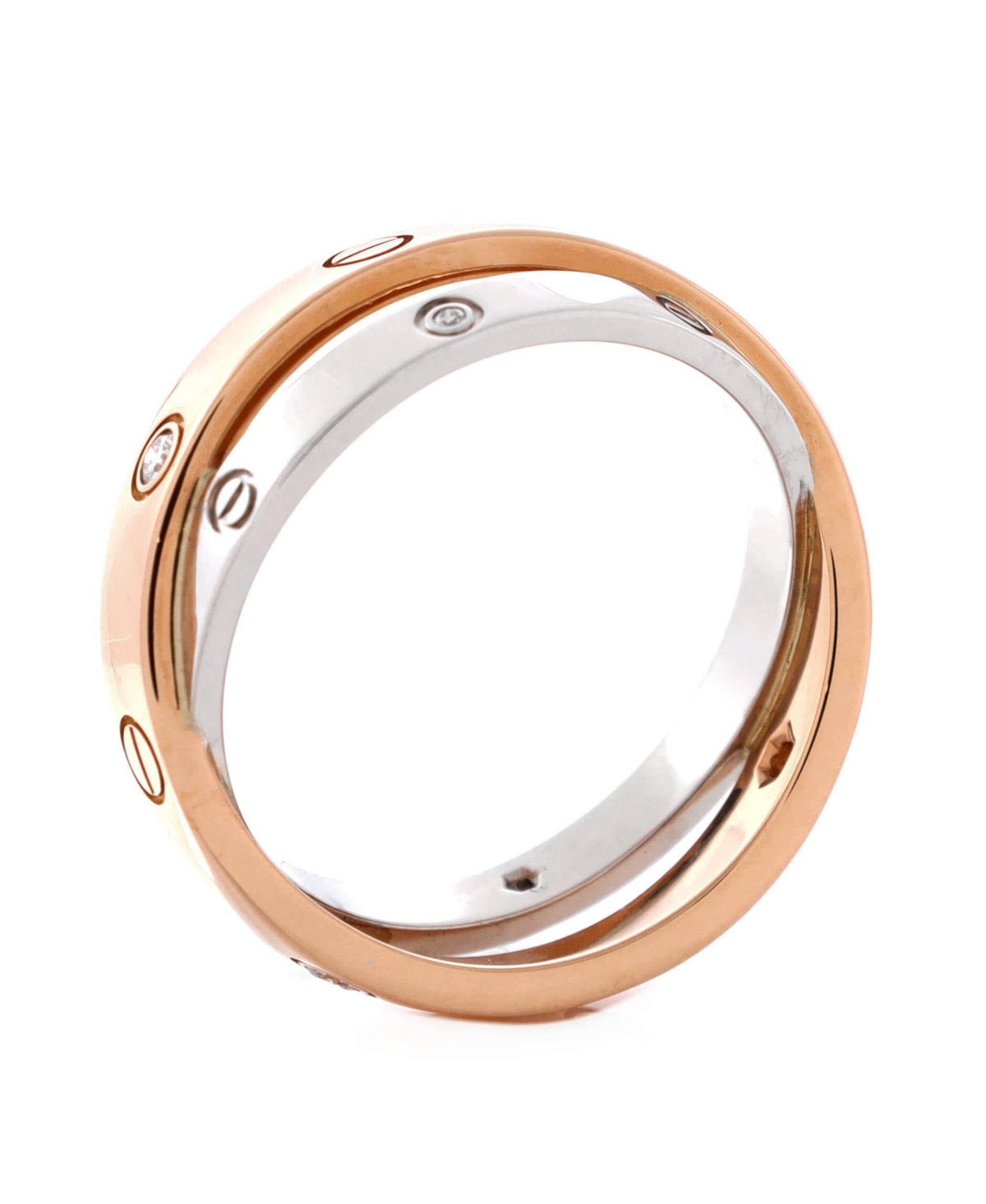 Pre-Owned Cartier Love 6 Diamonds Double Ring