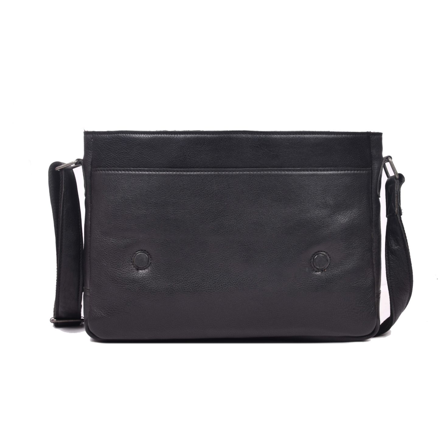 Сумка Aaron Leather Goods Vintage Black Genuine Leather Messenger Bag Laptop Briefcase Satchel Crossbody Shoulder Bag for Men Women - Office, Travel & Everyday Use — фото 7