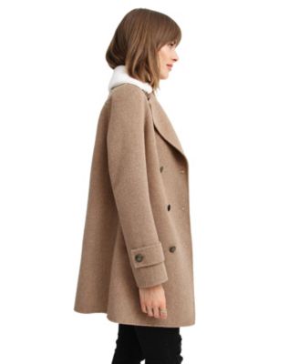Women's Liberty Sherpa Collar Wool Blend Coat