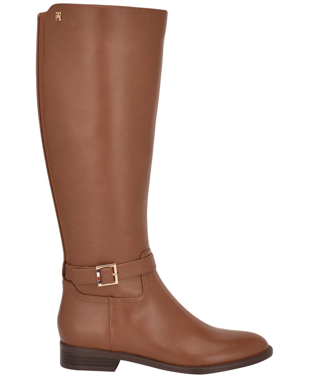 Tommy Hilfiger Women's Mireya Side Zip Riding Boot In Brown