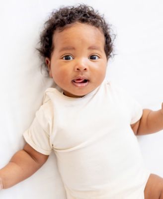 Baby Boys' and Girls' Cotton Short-Sleeve Bodysuits, 5-Pack Set