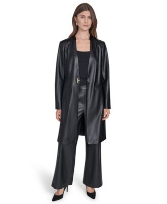 Women's Mandarin Collar Hook and Eye Closure Jacket