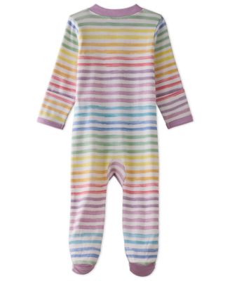 Baby Girls Scout 2-Way Zip Footed Sleep and Play Coveralls