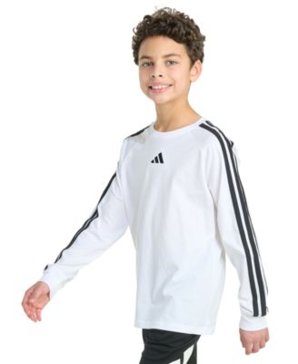Boys' 8-20 Long-Sleeve 3-Stripes T-Shirt
