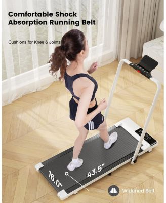 Superun 3 in 1 Walking Pad Treadmill, 300 Weight Capacity Foldable Treadmill, 3.0HP Low Noise Under Desk Treadmills for Home Office with Remote & APP