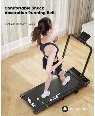 Superun 3-in-1 Walking Pad Treadmill 300lb capacity, 3.0HP quiet motor. Foldable for home/office use with remote & APP control