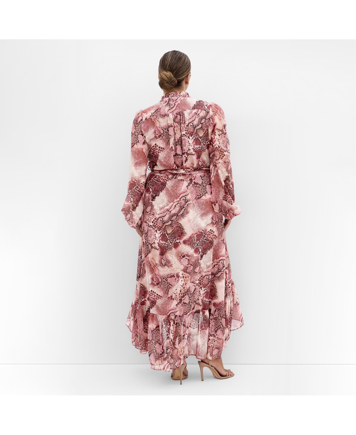 City Chic Women's Instinct Snake Print Maxi Dress