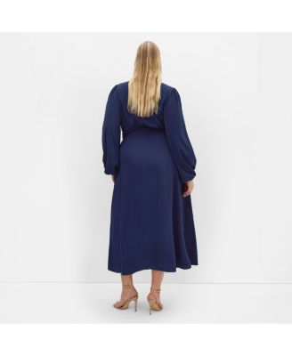 Plus Size Ivanna V Neck Maxi Dress