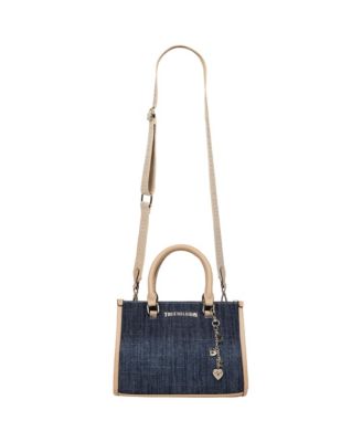 HORSESHOE DANGLE COLORED DENIM TOTE