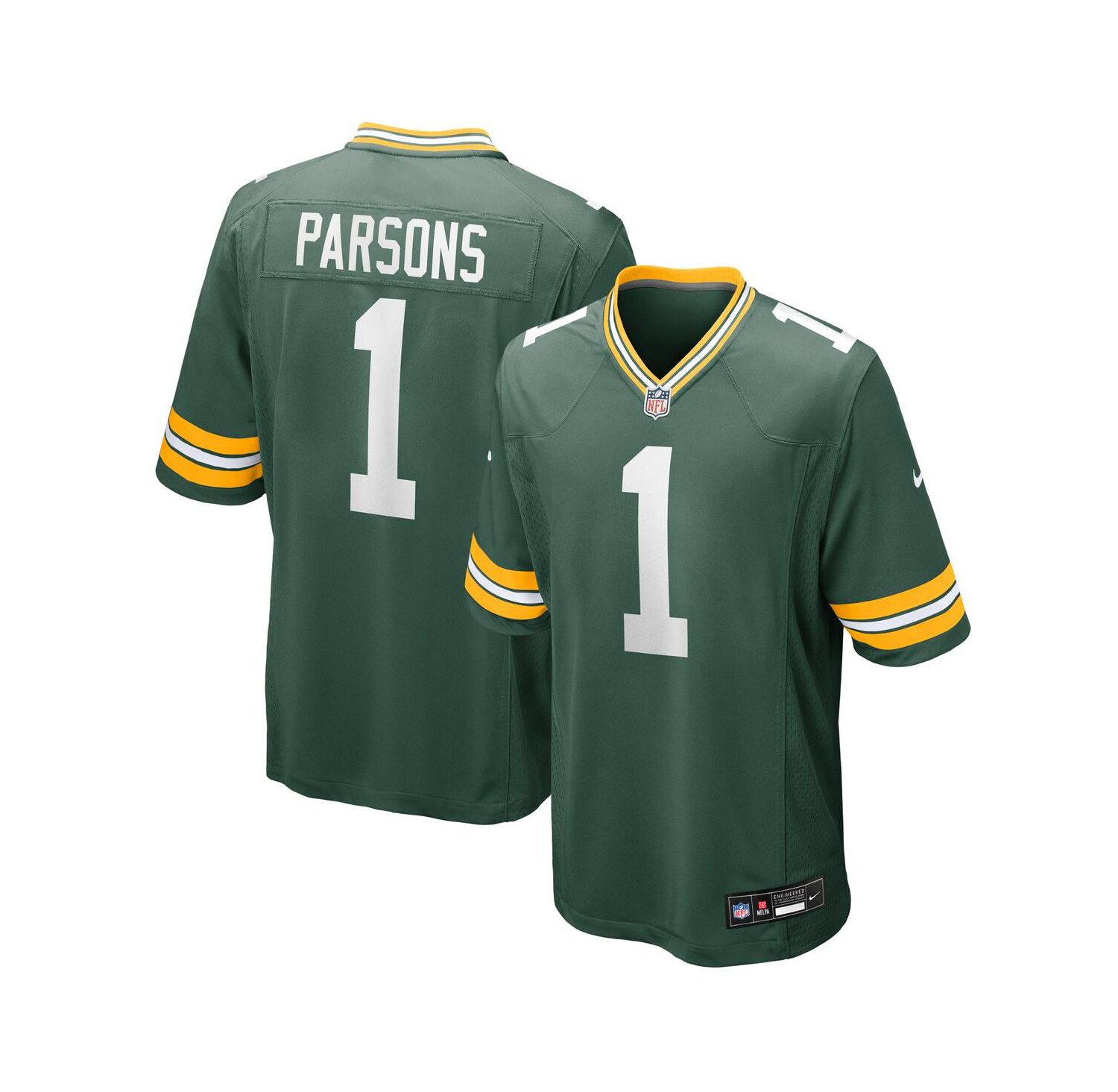 Men's Micah Parsons Green Green Bay Packers Game Player Jersey