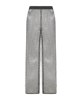 Women's Shimmering Threaded Mesh Pants