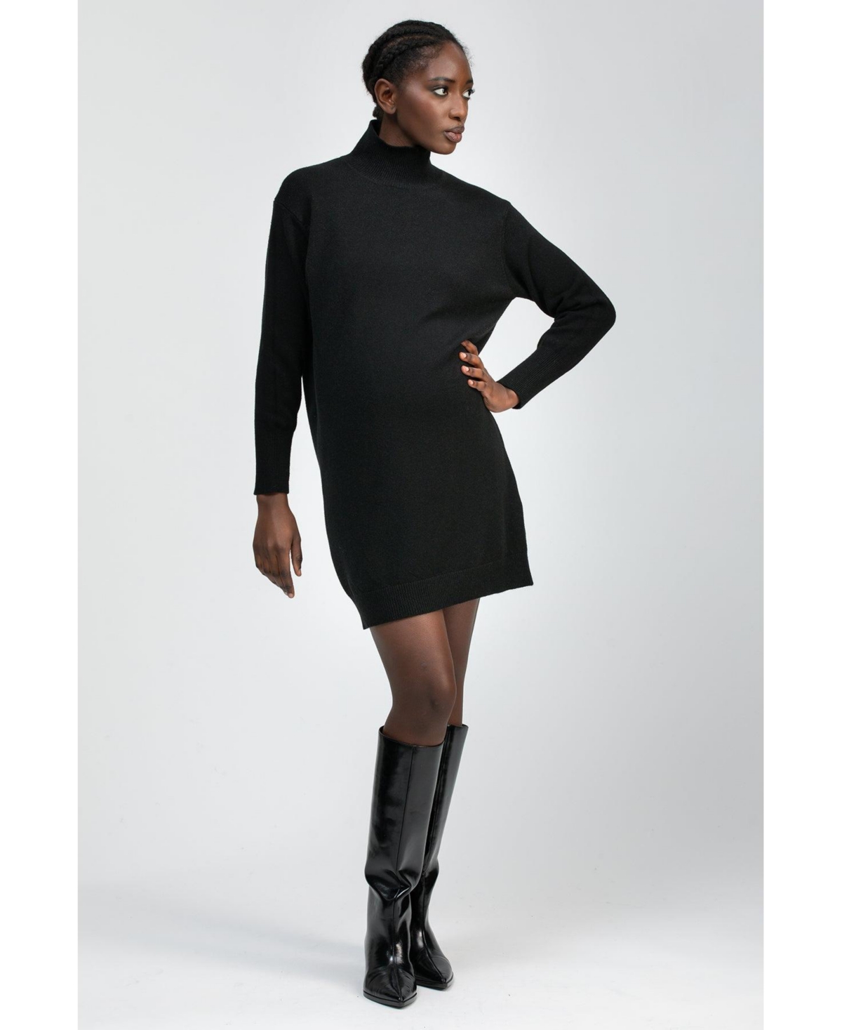 Pietro Brunelli Maternity Maternity Sweater Mini Dress Felicia with Turtleneck