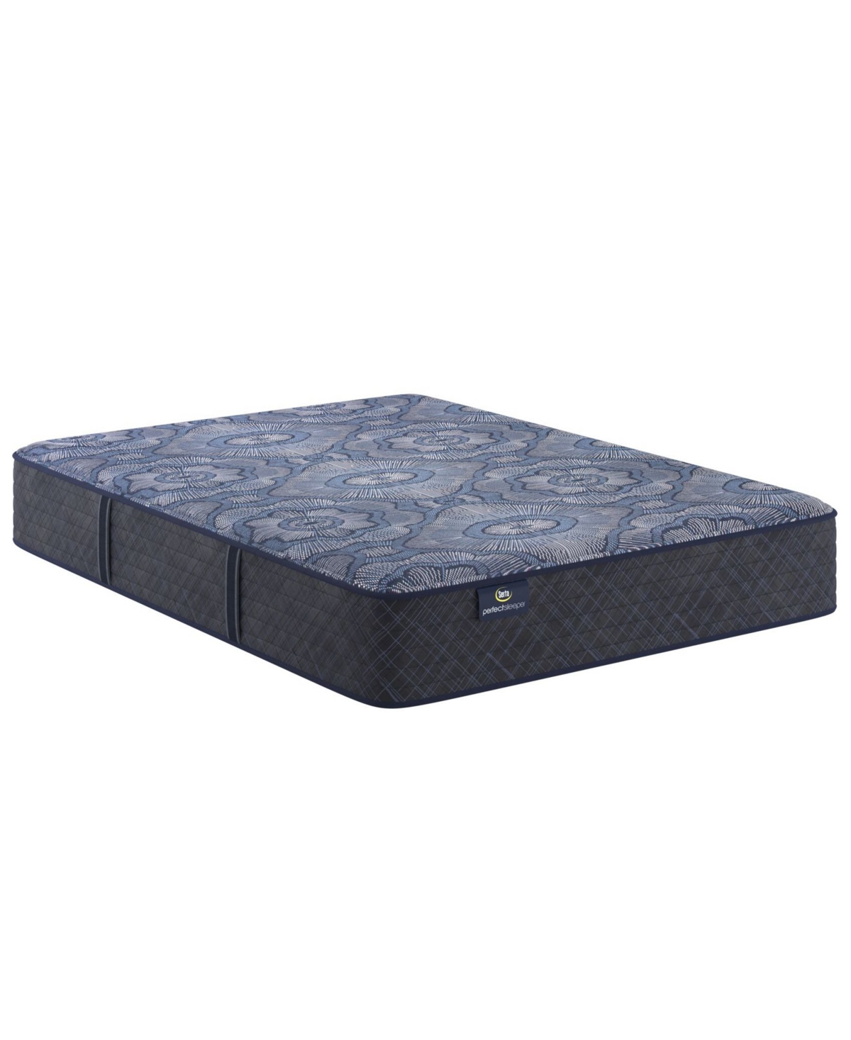 Serta Perfect Sleeper Lavender Falls 12" Medium Hybrid Tight Top Mattress Set, Full In Transparent